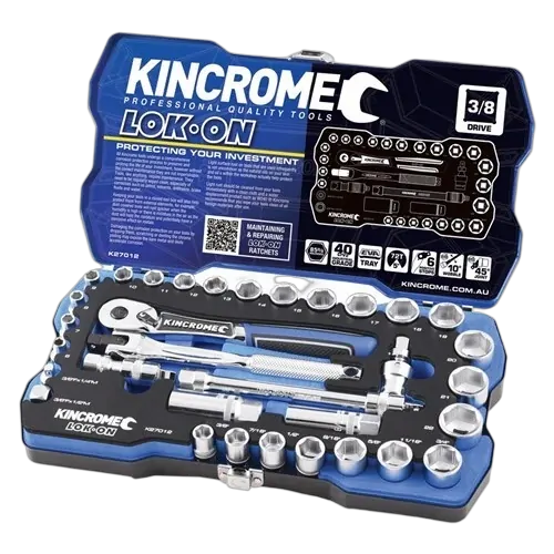Kincromelok-On Socket Set 33 Piece 3/8" Drive - Metric & Imperial