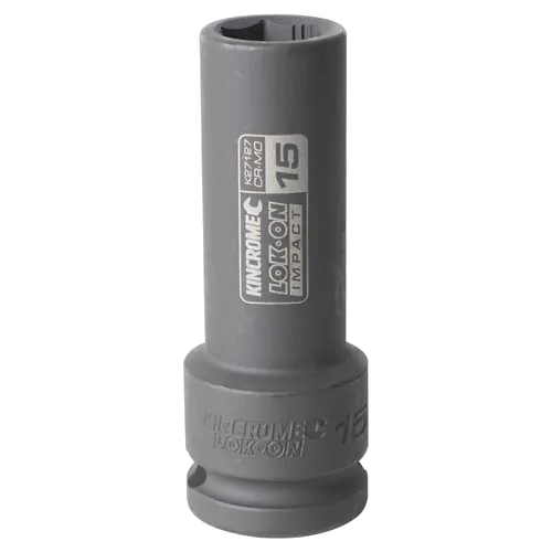 Kincrome Lok-On Deep Impact Socket 15Mm 1/2" Drive