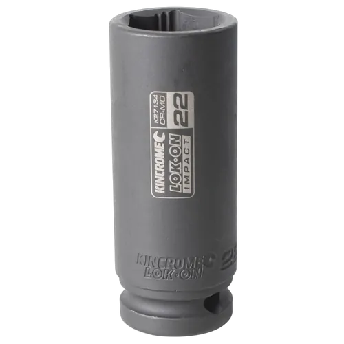 Kincrome Lok-On Deep Impact Socket 22Mm 1/2" Drive
