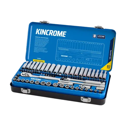 Kincrome Socket Set 82 Piece 1/4" Drive - Metric & Imperial