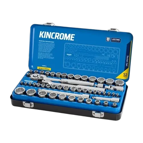Kincrome Socket Set 52 Piece 1/4 & 3/8" Drive - Metric & Imperial