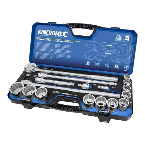 Kincrome Socket Set 17 Piece 3/4" Drive - Metric
