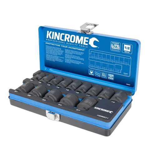 Kincrome Impact Socket Set 14 Piece 1/2" Drive - Metric
