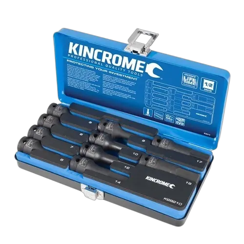 Kincrome Hex Impact Socket Set 10 Piece 1/2" Drive - Metric