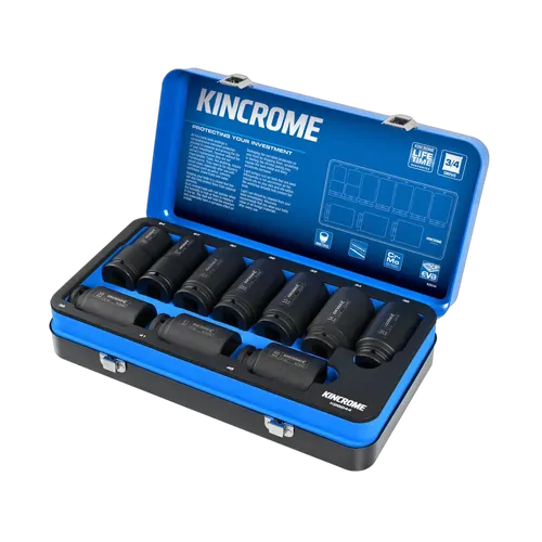 Kincrome Impact 3/4" Drive Socket Set Deep Metric 10 Piece