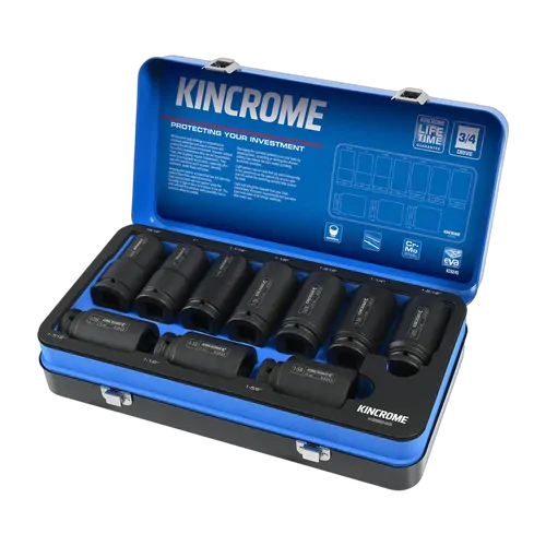 Kincrome Impact 3/4" Drive Socket Set Deep Imperial 10 Piece