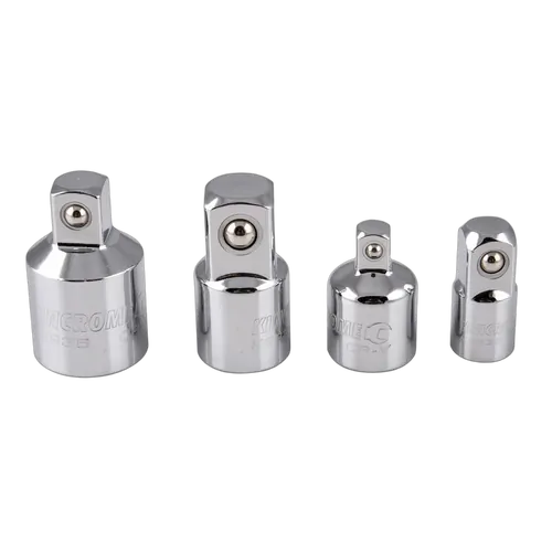Kincrome Socket Adaptor Set 4 Piece 1/4, 3/8 & 1/2" Drive (Mirror Polish)