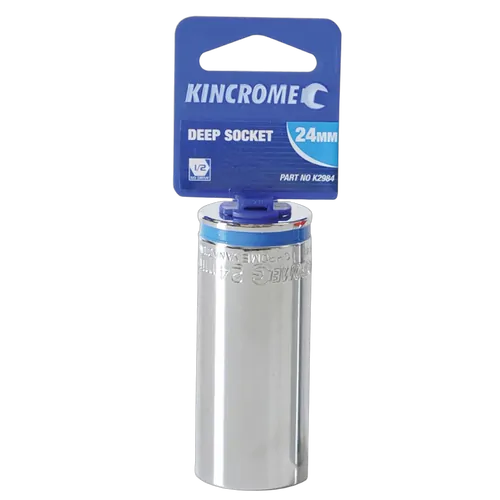 Kincrome Deep Socket 1/2" Drive 24Mm (Mirror Polish)