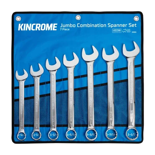 Kincrome Jumbo Combination Spanner Set 7 Piece - Imperial