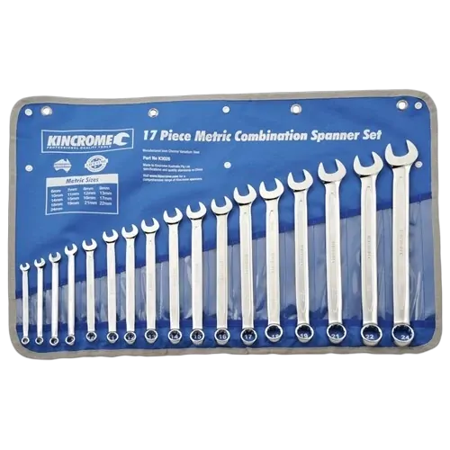 Kincrome Combination Spanner Set 17 Piece - Metric
