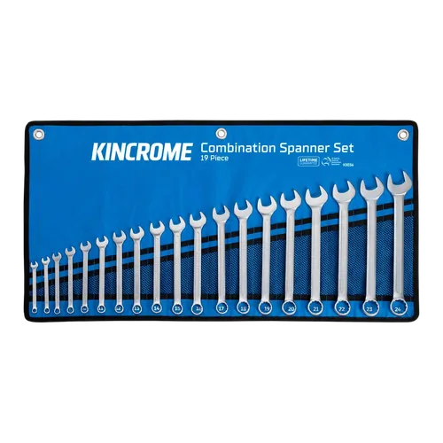 Kincrome Combination Spanner Set 19 Piece - Metric
