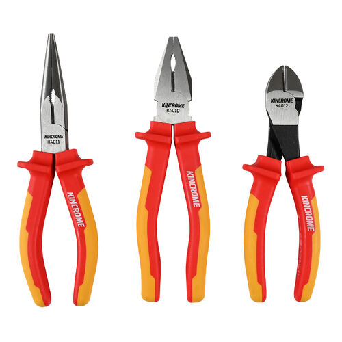 Kincrome VDE 1,000V Plier Set 3 Piece