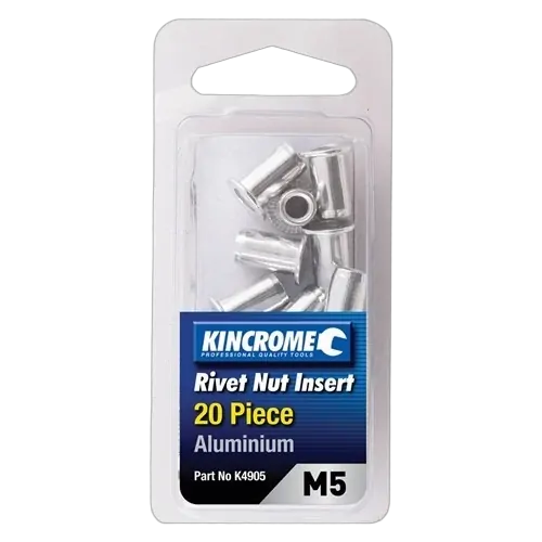 Kincrome Rivnut Aluminium M5 20 Piece