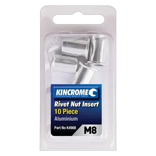 Kincrome Rivnut Aluminium M8 10 Piece
