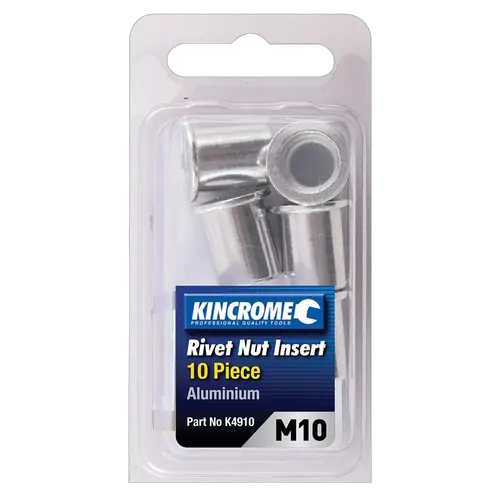 Kincrome Rivet Nut Insert M10 (Aluminium) - 10 Pack