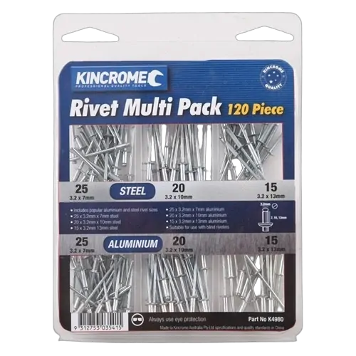 Kincrome Rivet Pack 120 Piece
