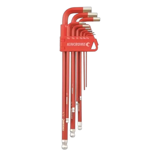 Kincrome Ball Point Hex Key Set Long Series 9 Piece
