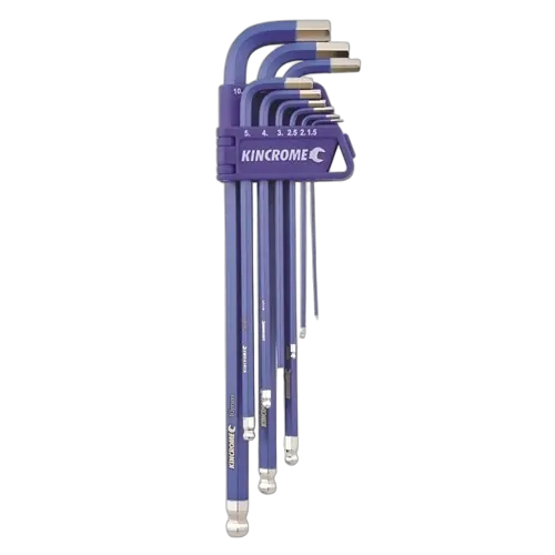 Kincrome Ball Point Hex Key Set Long Series 9 Piece