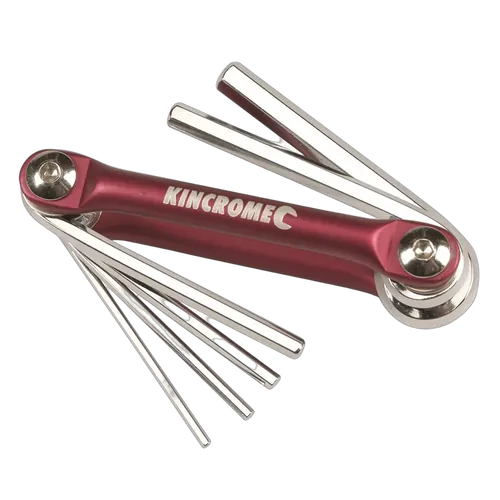 Kincrome Folding Hex Key Set 6 Piece Imperial