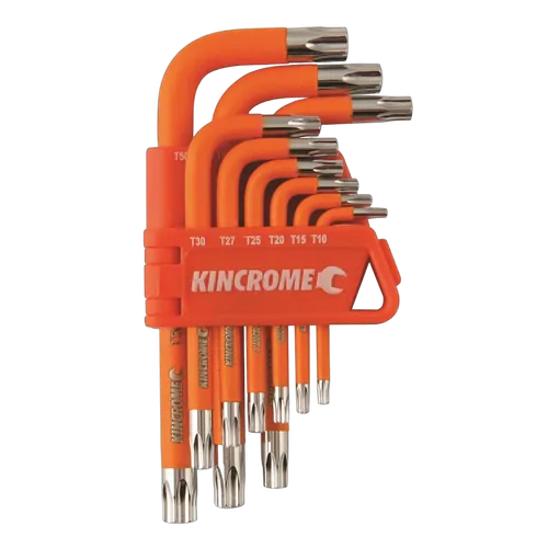 Kincrome Tamperproof Torx Key Set Short Series 9 Piece