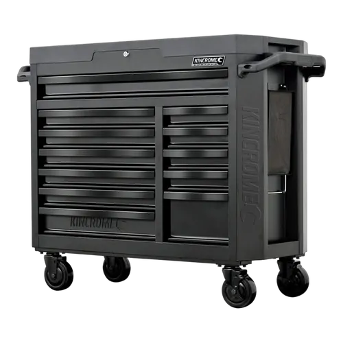 Kincrome Contour Wide Tool Trolley 12 Drawer Black Series