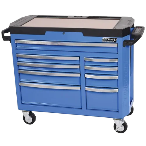 Kincrome Contour Tool Trolley 9 Drawer 42" Blue