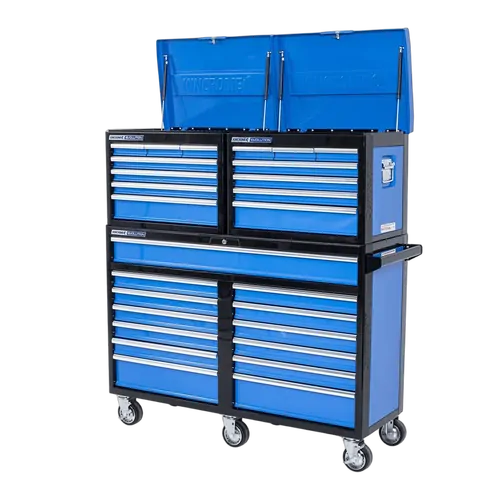 Kincrome Evolution Super Wide Dual Deep Chest & Trolley Combo 27 Drawer 53"