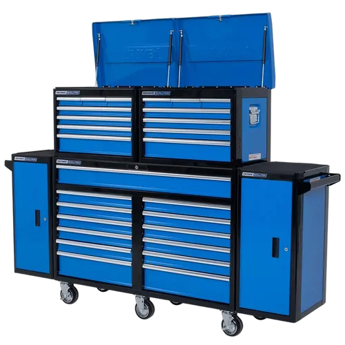 Kincrome Evolution Super Wide Dual Deep Chest, Trolley & Dual Side Locker Combo 31 Drawer