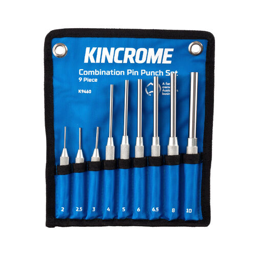 Kincrome Combination Pin Punch Set 9 Piece