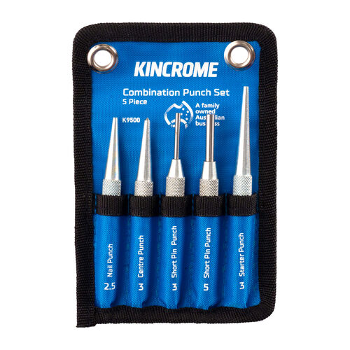Kincrome Combination Punch Set 5 Piece