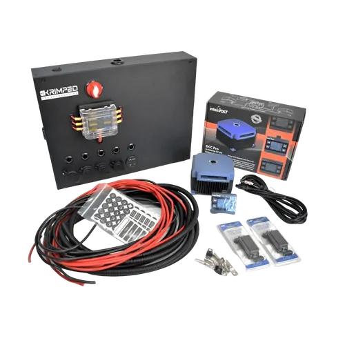 Large DC Control Box with Intervolt 25a DCDC & Wiring Kit