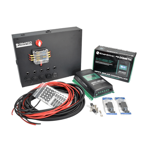 Large DC Control Box with Enerdrive 10a MPPT & Wiring Kit