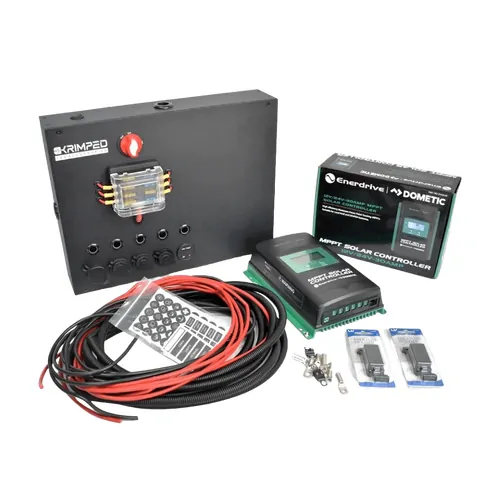 Large DC Control Box with Enerdrive 10a MPPT & Wiring Kit