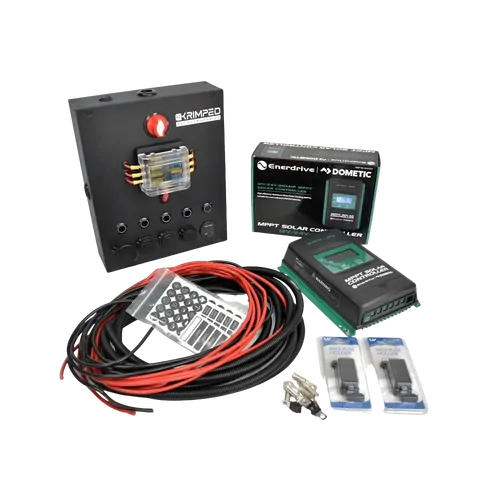 Small DC Control Box with Enerdrive 10a MPPT & Wiring Kit