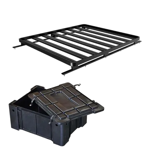 Front runner Mercedes-Benz Sprinter 128in/144in/170in / L1/L2/L3 / SWB/MWB/LWB Wheelbase w/o OEM Tracks (2006-Current) Slimline II 1/4 Roof Rack Kit /