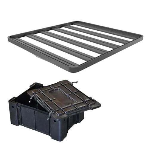 Front runner Ute Roll Top with No OEM Track Slimline II Load Bed Rack Kit / 1425(W) x 1156(L) / Tall