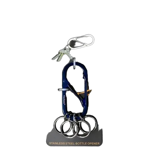 Bico Australia Keysafe Oval Carabiner Keyring Blue