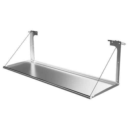 Rear Door Drop Down Table to suit Toyota Prado 150 / Lexus GX 460 [Natural Stainless]