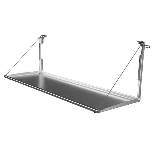 Rear Door Drop Down Table to suit Mitsubishi Pajero Gen 4 NS-NX [Natural Stainless]