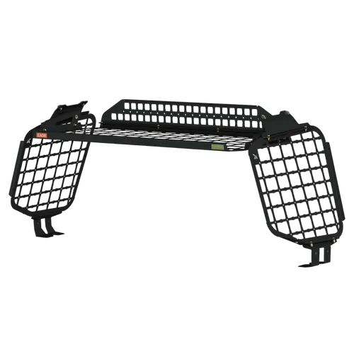 Standalone Rear Roof Shelf to suit Toyota LandCruiser LC300 [Large Side Molle Panels]