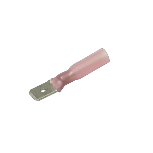 KT Accessories Connectors, Waterproof, Male, Red, 6.3mm, 5 Pcs