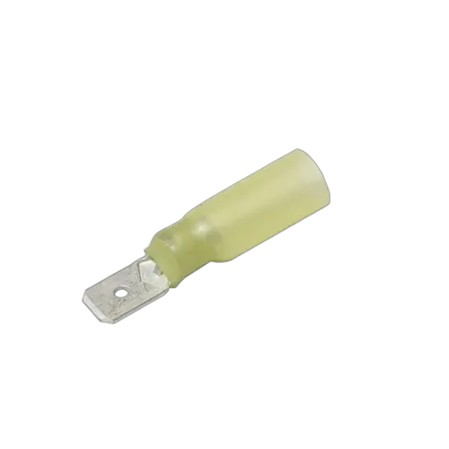 KT Accessories Connectors, Waterproof, Male, Yellow, 6.3mm, 5 Pcs