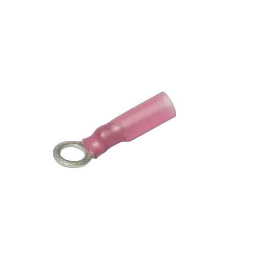 KT Accessories Terminals, Ring, Waterproof, Red, 5mm, 5 Pcs