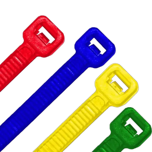KT Accessories Cable Ties, Mixed Colour, 300mm x 4.8mm
