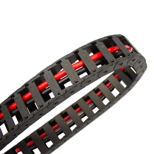 KT Accessories Cable Carrier for roller drawer systems, cargo & fridge slides, 10mm x 20mm, 1m length