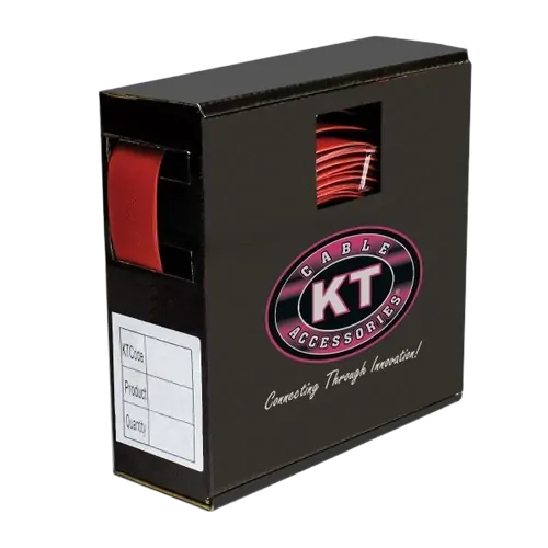 KT Accessories Heat shrink, 10mm, Spool Mate, 3:1, Red, 5M