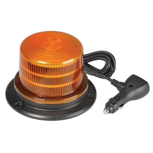 KT Accessories LED Beacon, Amber, Magnetic, 9-33V, With 12V Accessory Socket