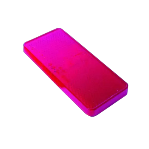 KT Accessories Reflector, Red, 70mm x 30mm, 50 Piece Pack