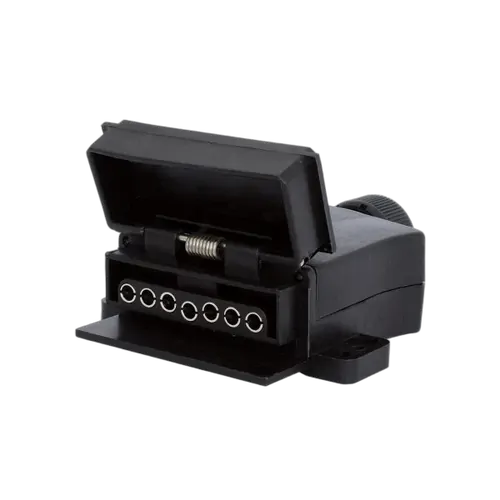 KT Accessories 7 Pin, Flat Trailer Socket, LED