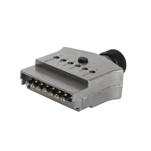 KT Accessories 7 Pin, Flat Trailer Plug, Metal, LED